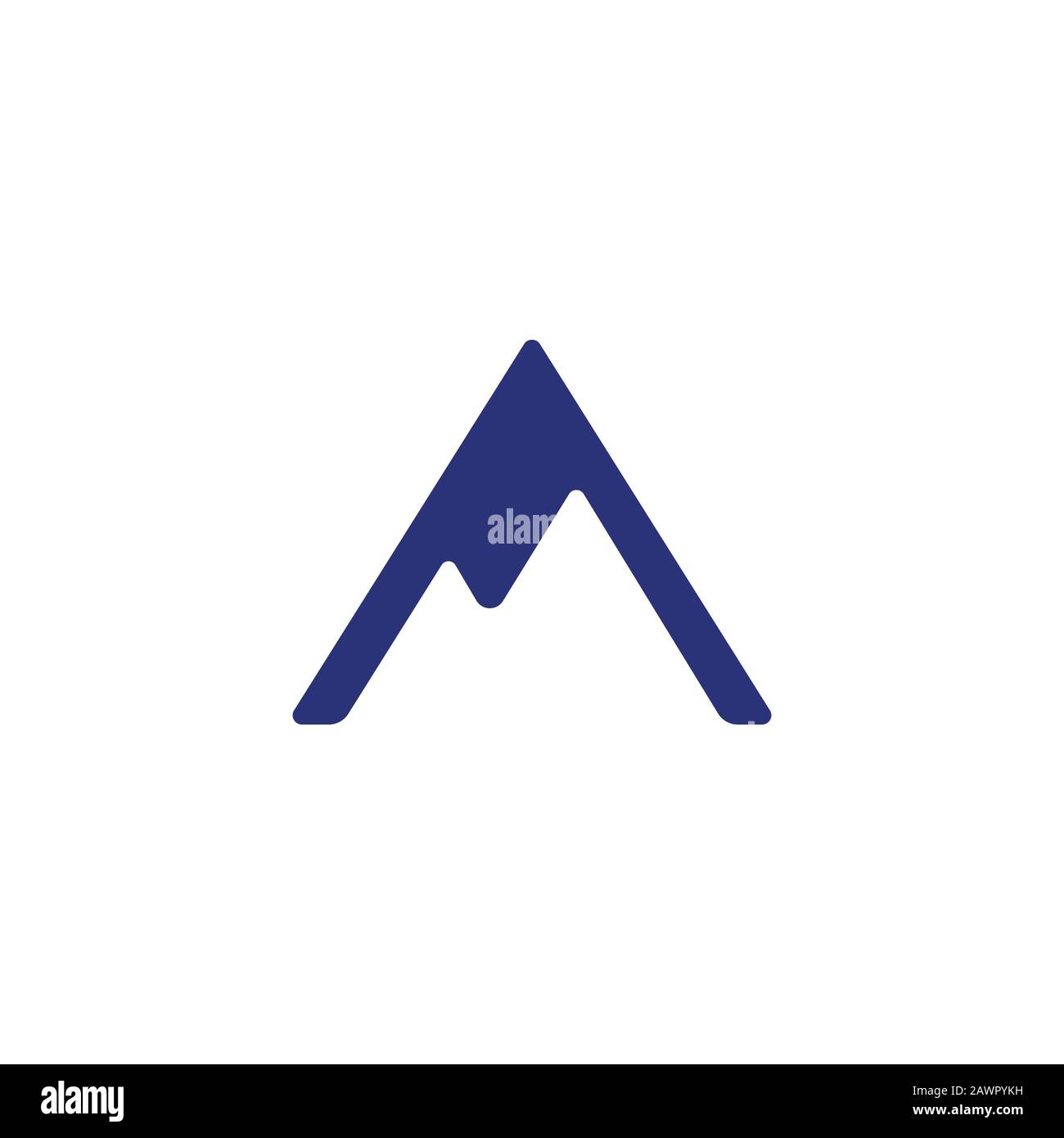 Anfangsbuchstabe eine Logo-Vektorvorlage Stock Vektor