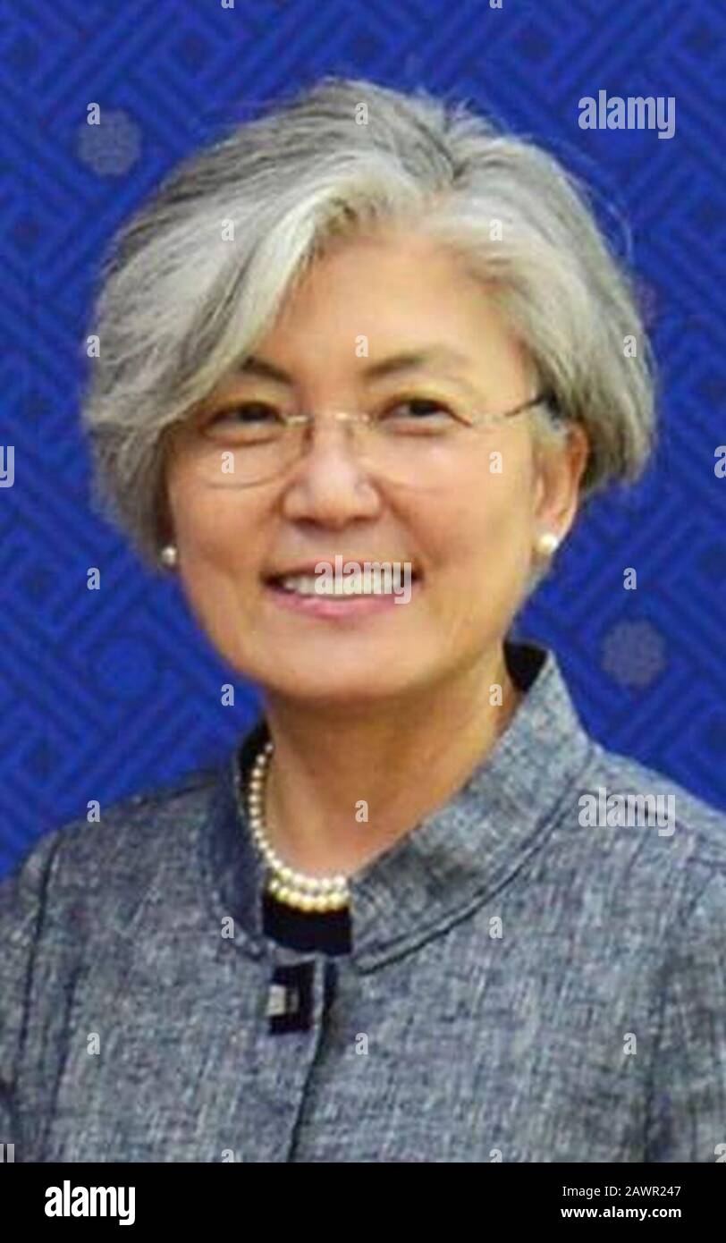 Außenminister Kang Kyung-wha - 2018 (3731799810155774451538723479465688657192504) (gekürzt). Stockfoto