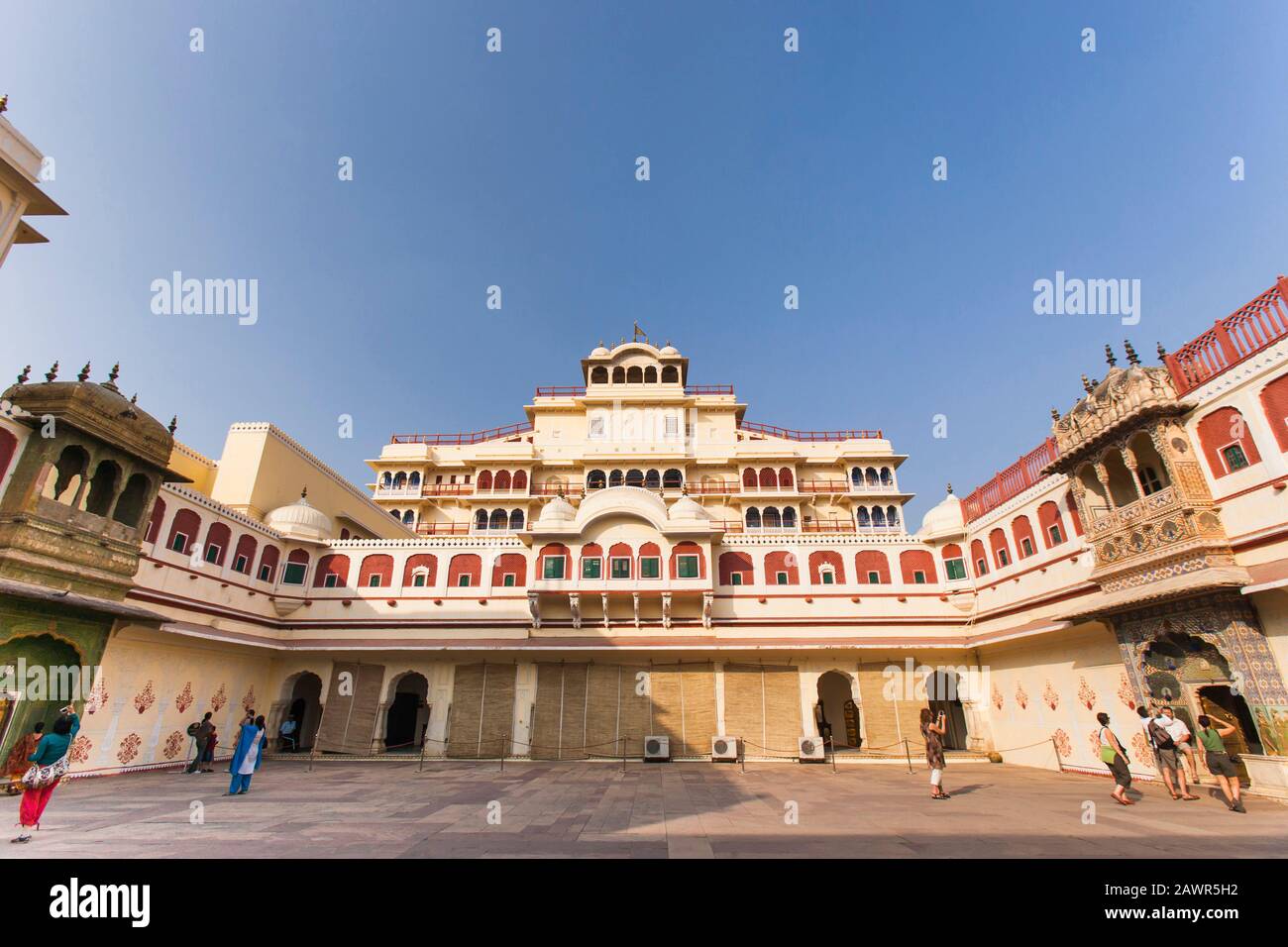 Stadtpalast, Jaipur, Rajasthan, Indien, Südasien, Asien Stockfoto