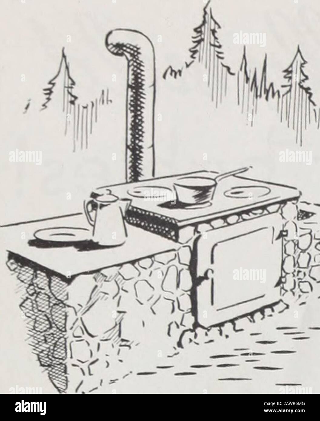 Sonnenuntergang. 1935 Uft & Company V E I Qi &lt;. Ein Steinrahmen gebaut around alten Küchenbereich makesa guten Herd im Freien Nehmen Sie einen drucklosen Herd in Ihre Berghütte für Kochkomfort holländische Ofenkocherei ist unter Sunsetcampern auf jeder Höhe Das Colorado AgriculturalCollege in Ft. Collins hat vor Jahren ein Bulletin onhigh altify Baking ^EVERAL veröffentlicht. Wir haben in der Sierra eine Sum-mer-Kabine mit einer Höhe von 5.200 Fuß gebaut. Ich wusste vage, dass al-Eignungen die Garzeit von Bohnen und bestimmten anderen Gemüsen beeinträchtigten, aber ich war nicht auf den Effekt vorbereitet, den es auf Kuchen gab. Meine erste Stockfoto