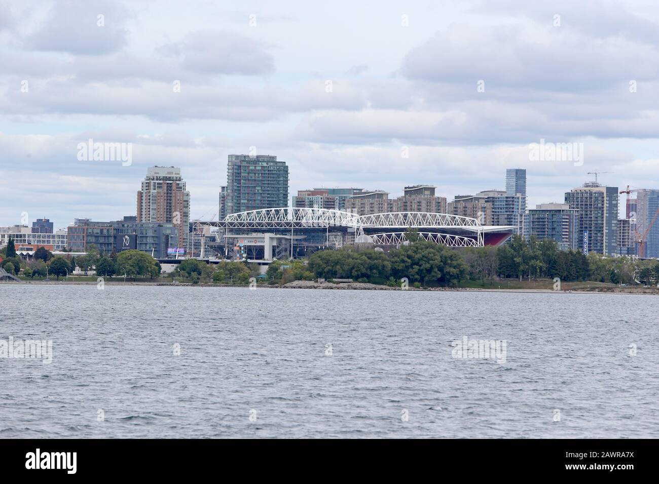 BMO Field Toronto Ontario aus dem Ontario Lake Stockfoto