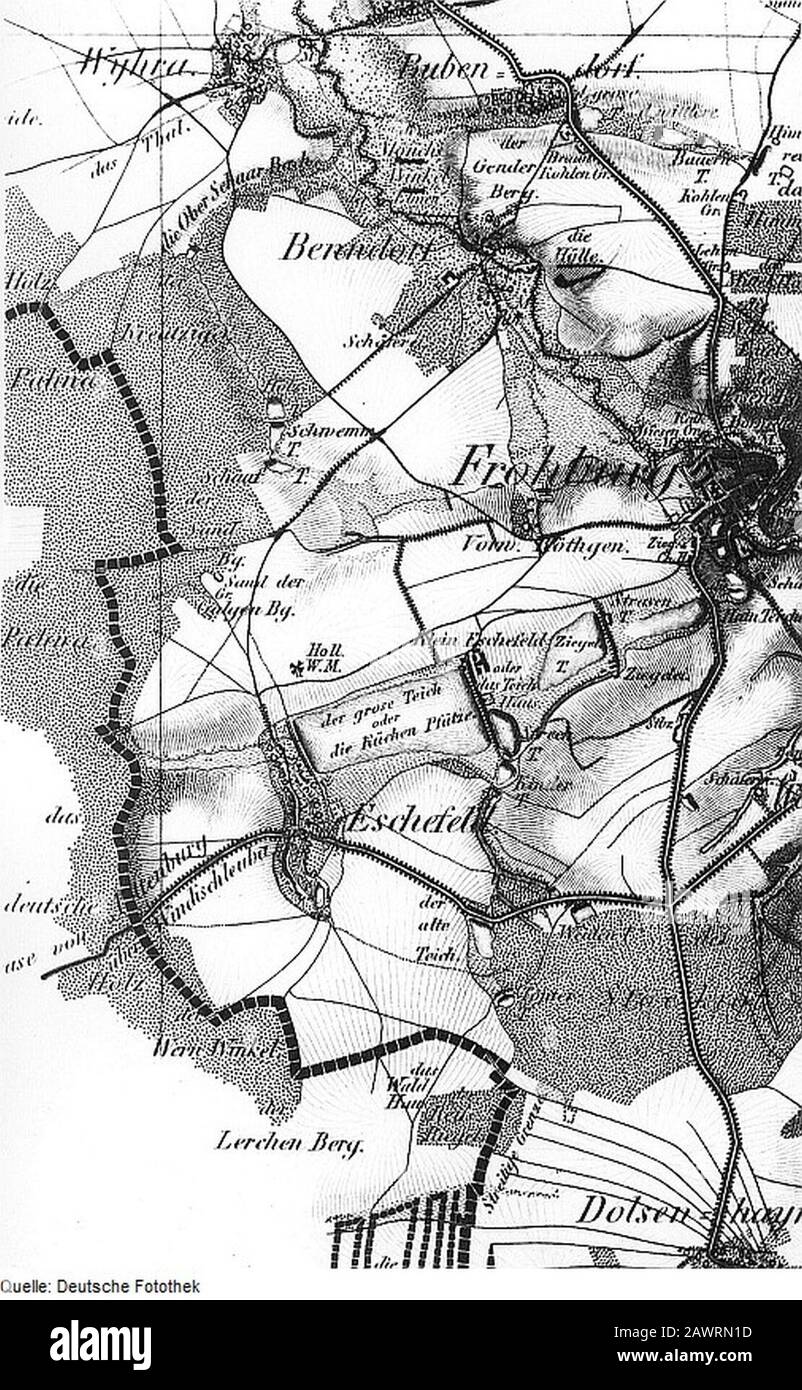 Fotothek df rp-j 0050040 Frohburg-Eschelfeld. Oberreit, Sekte Borna, 1819-60. Stockfoto