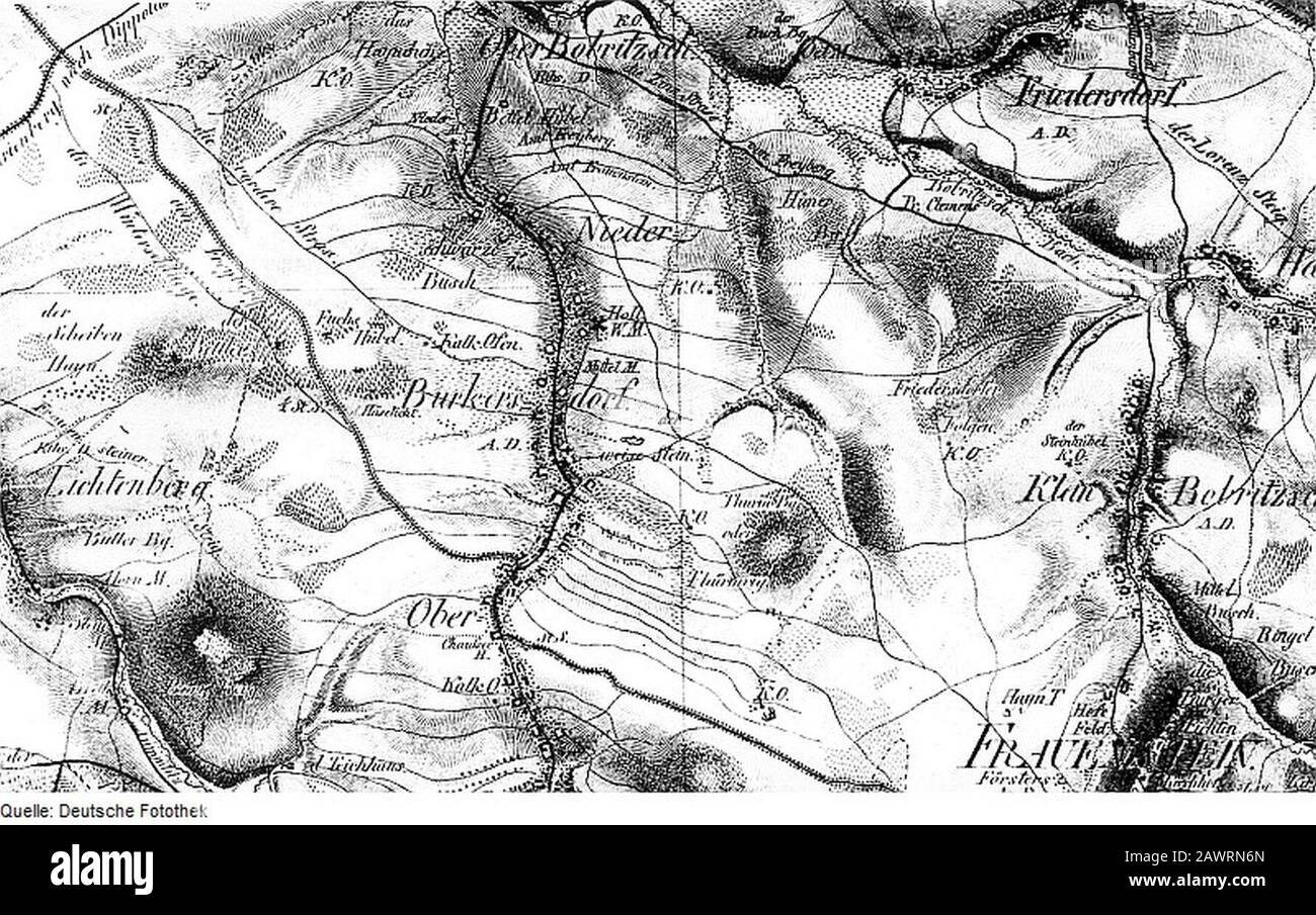 Fotothek df rp-j 0080068 Frauenstein-Burkersdorf. Oberreit, Sekte Altenberg, 181. Stockfoto