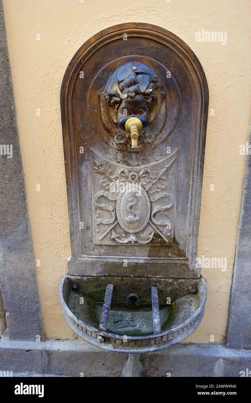 Brunnen - Castel Gandolfo Stockfoto