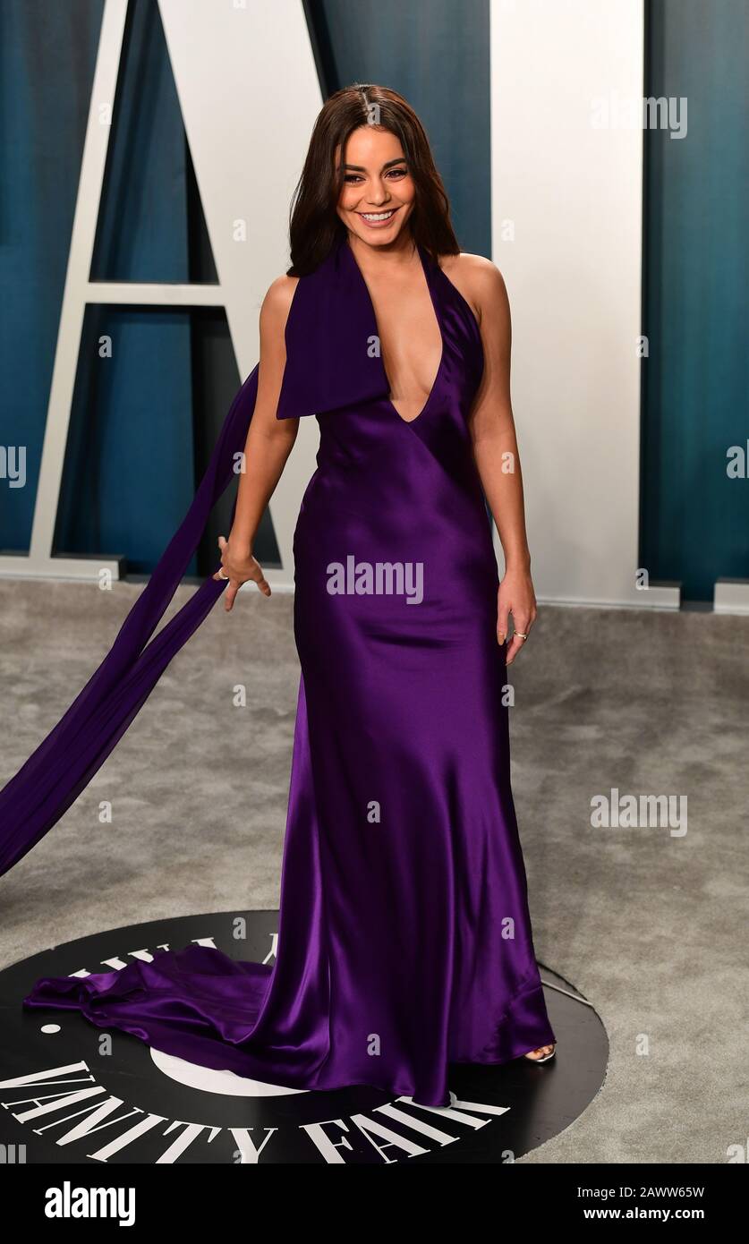 Vanessa Hudgens die Teilnahme an der Vanity Fair Oscar Party im Wallis Annenberg Center für Darstellende Künste in Beverly Hills, Los Angeles, Kalifornien, USA, statt. Stockfoto