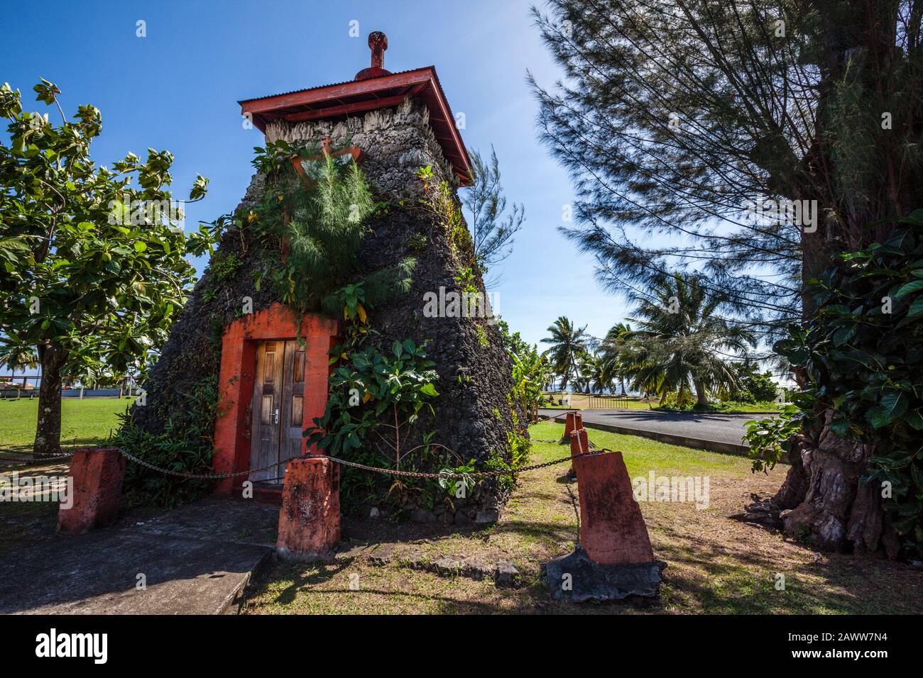 Grab von König Pomare V., Tahiti, Französisch-Polynesien Stockfoto