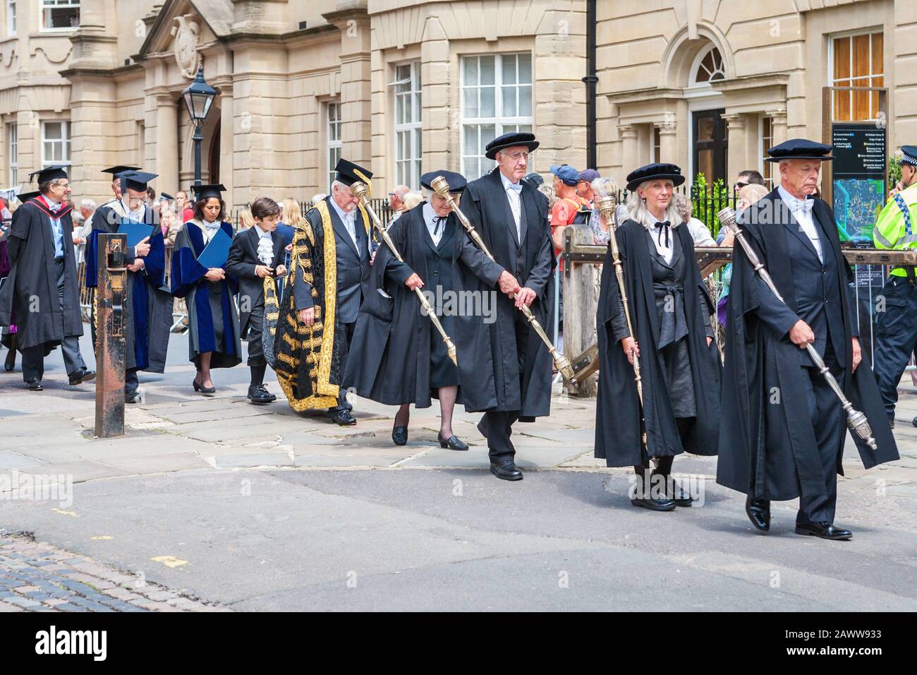 Abschlussfeier. Oxford, England Stockfoto