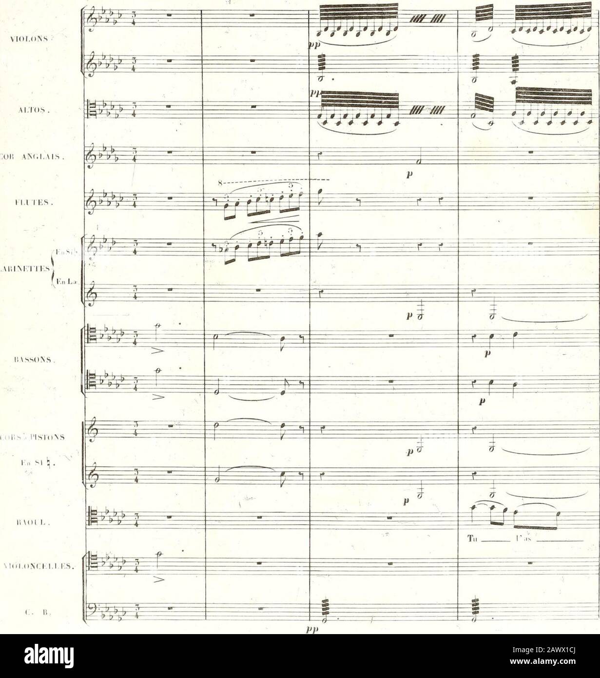 Grand traité d'Instrumentierung et d'Orchestration Modernes ..: Oeuvre 10me .. I,. Iiiiil.ui^r .1rs snn- LTfinrs, lii Cm Aii^l.iis ac&lt;- les noirs),issrs (les, Cl.iritirf/CS &lt;?! (Les "Jois.,  )ciulalll un (ir-  ;-ni&lt;il(. (I(t (.(ilililic-Ji.isscs, (luinif uiir soiorilr s   i.s nllij],ii,i- (?;ints les iilrVs ni Ils i,;i   i.ii (liiiiciil la craiilc, lanxitl(. CET "•lïrl ne lui cdMiiu ni df Mi.z.iil., ni &lt;lc Wrlicr ni dr. hiilliiMn. On en limnc un inaj^niliiue cxciniilr dans le Duo du 4- Arlf des H( (.LKAOTs, et jr ck/is (  (ii M Mc )(i- liccr csl if prciriiiT ([iii lail la Stockfoto