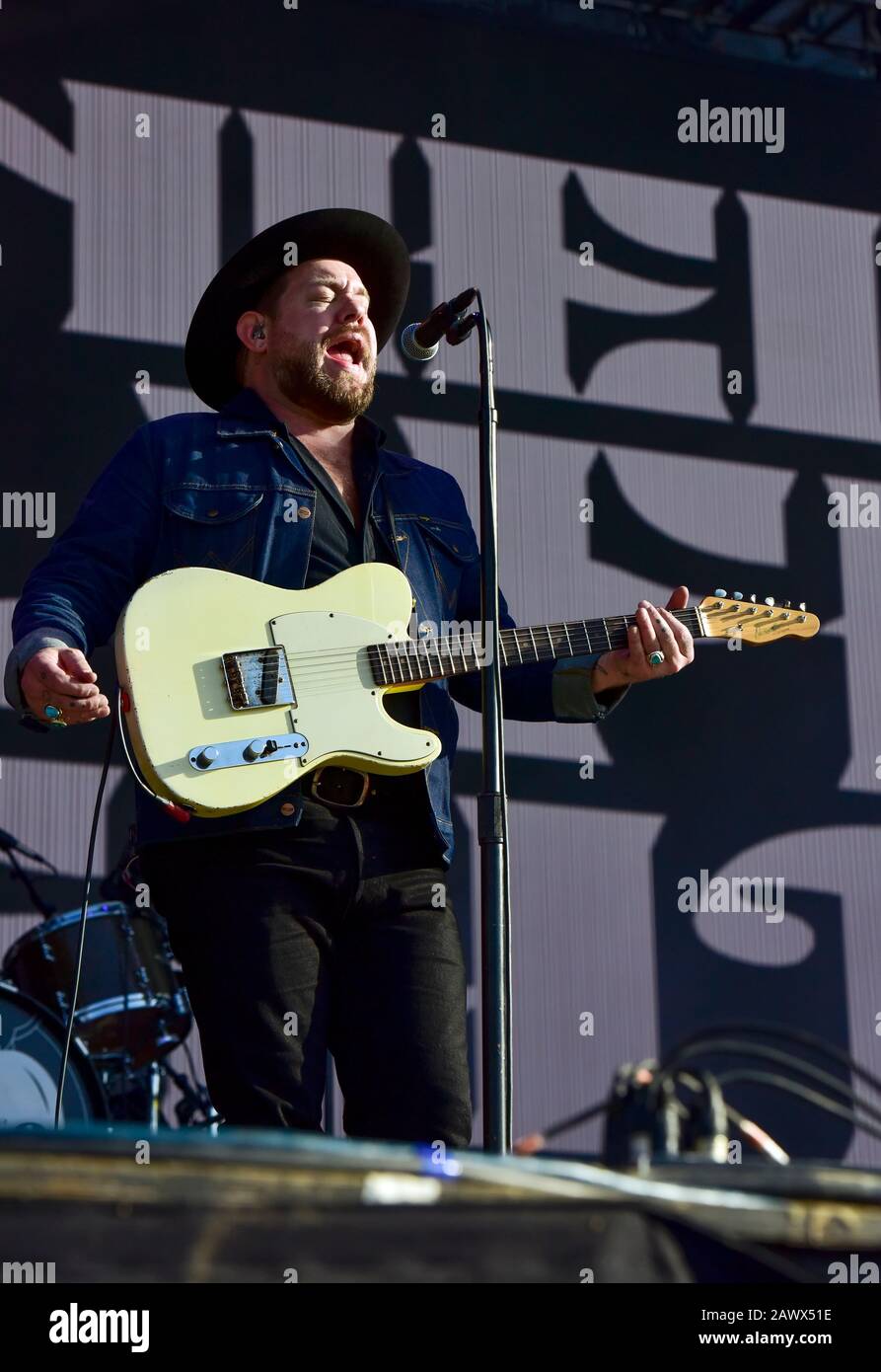 Nathaniel Rateliff auf Der Bühne bei BottleRock 2019 Stockfoto