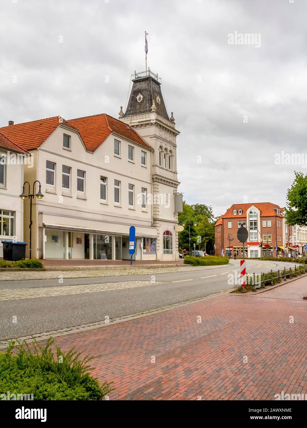 Eindruck einer Stadt Jever, die in Ostfriesland im Norden Deutschlands befindet. Stockfoto