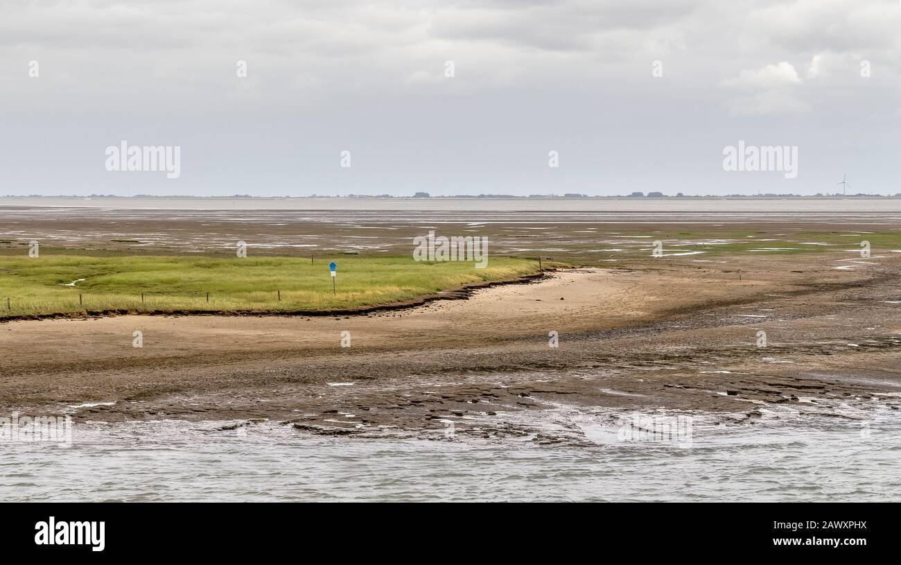 Küsten Eindruck von Spiekeroog, eine der