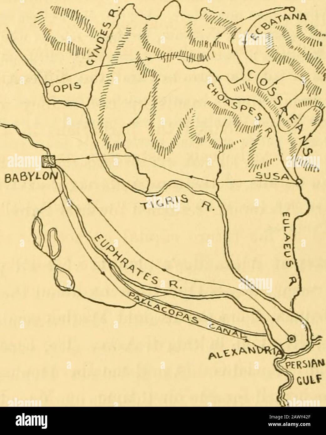 Alexander: Eine Geschichte über den Ursprung und das Wachstum der Kriegskunst von frühester Zeit bis zur Schlacht von Ipsus, B.C301: ana Hephaestion starb mit einem ausführlichen Bericht über die Kampagnen des Großmazedonischen. Alexander trauerte sehr darum, seinen einen Freund von Freunden; denn als Patroclus zu Achilles, so war Hephaestion zu Alexan-der. Er bereitete zu seinen Ehren in Babylonda einen Trauerpyre vor, der zehntausend Talente (zwölf Millionen Dollar) gekostet haben soll. Seine Beerdigungen wurden von den prächtigen gymnastischen und musikalischen Wettbewerben gefeiert, die er vergeben hatte, auf weitere Kosten von zweitausend t Stockfoto