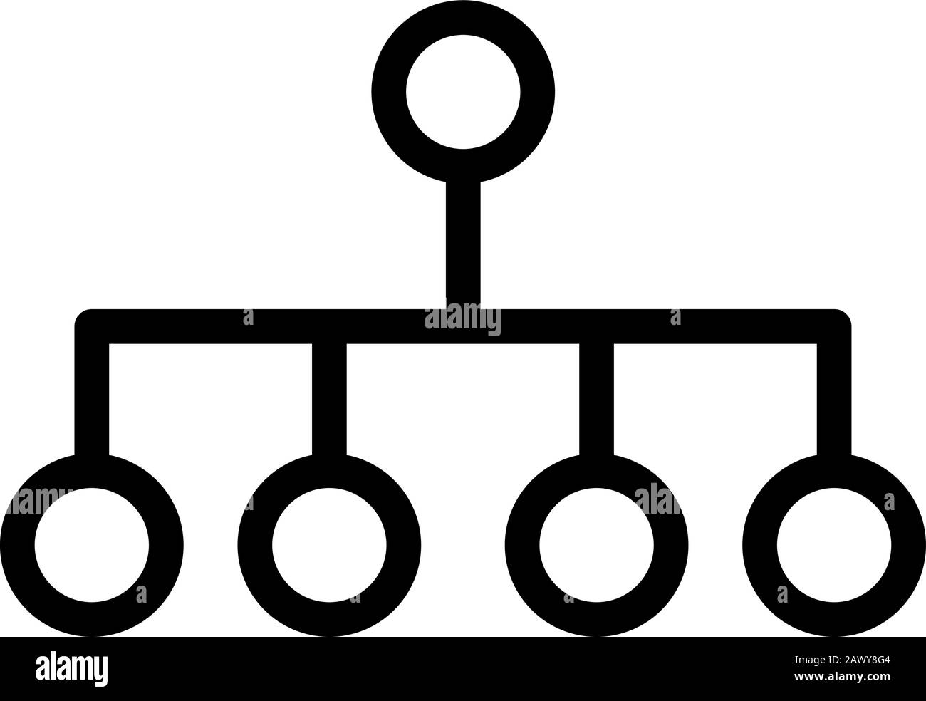 Icon-Vektor für Franchise-Geschäfte. Isolierte Darstellung des Kontursymbols Stock Vektor