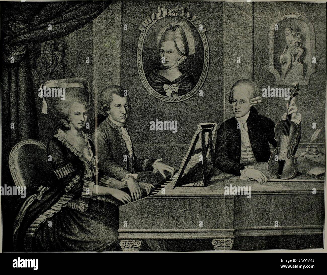 Was Verzögerte Die Abreise Der Familie Mozart In Den Haag Mozart Familie Stockfotos und -bilder Kaufen - Alamy