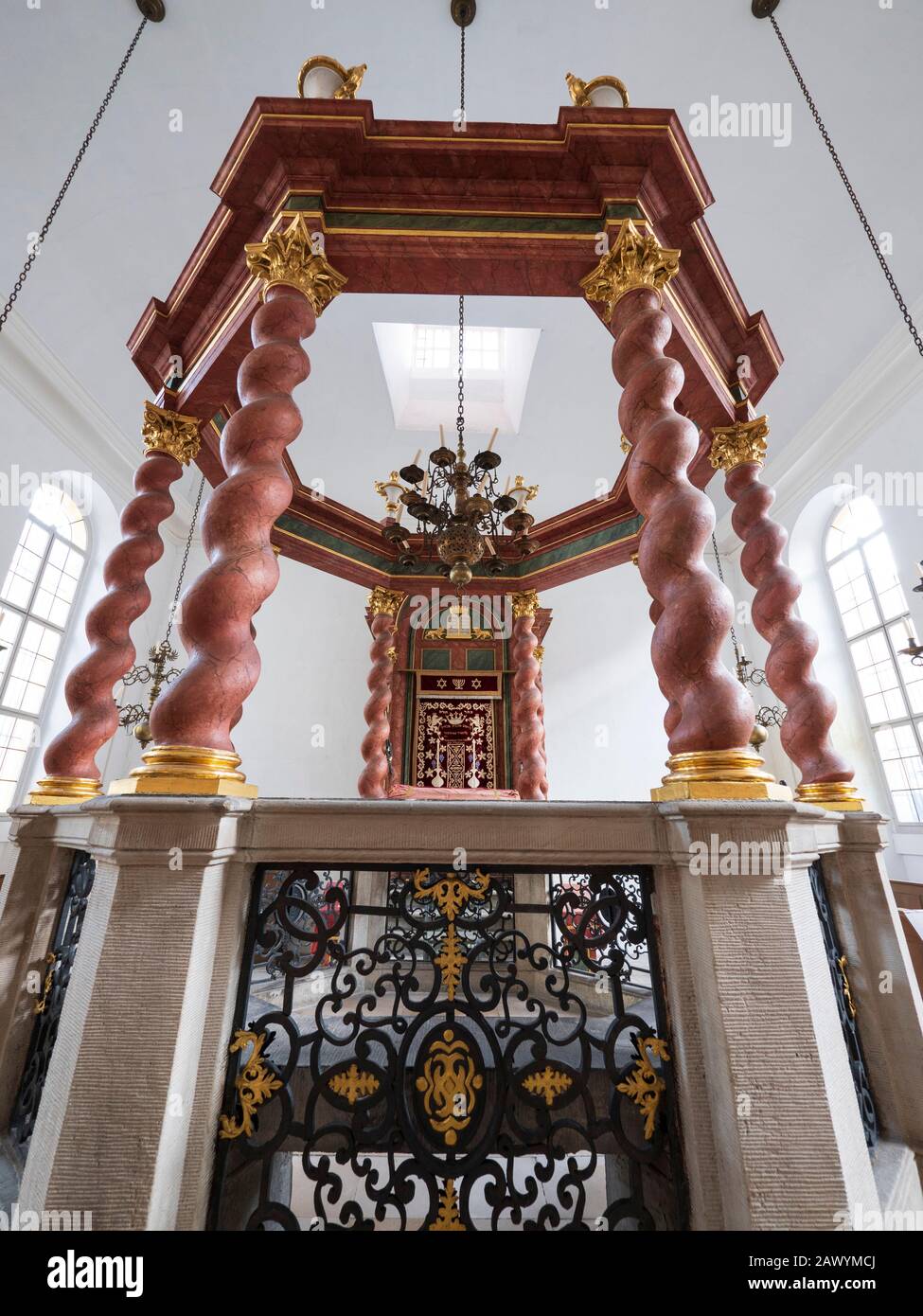 Synagoge innen, Ansbach, Mittelfranken, Franken, Bayern, Deutschland, Synagoge, Ansbach, Franken, Bayern, Deutschland Stockfoto