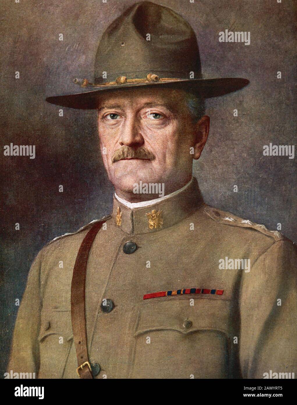 John J. PERSHING (1860-1948) Offizier der United States Army im Jahr 1917 Stockfoto