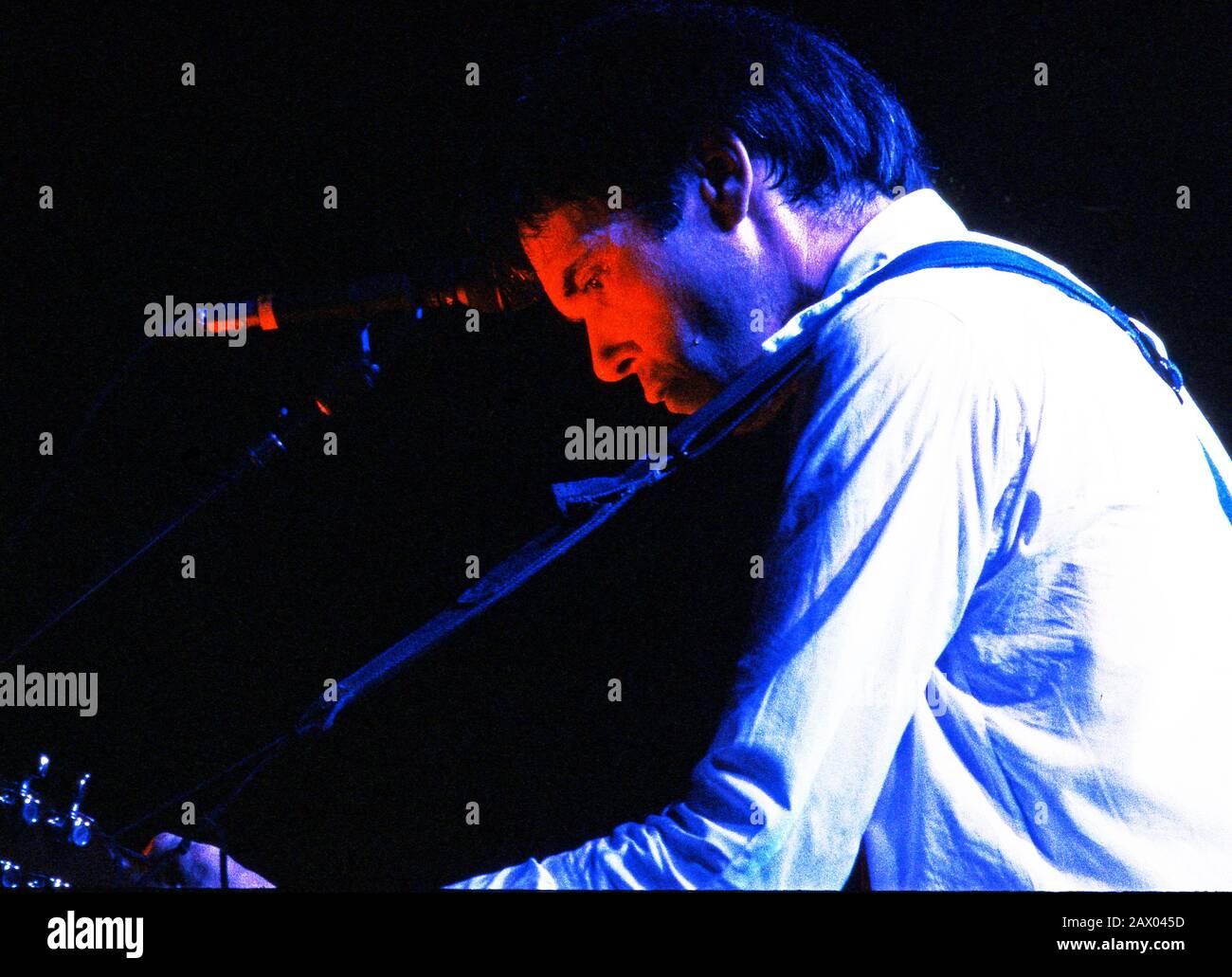 Neil Young Spielte 1981 im Alexander Palace London Stockfoto