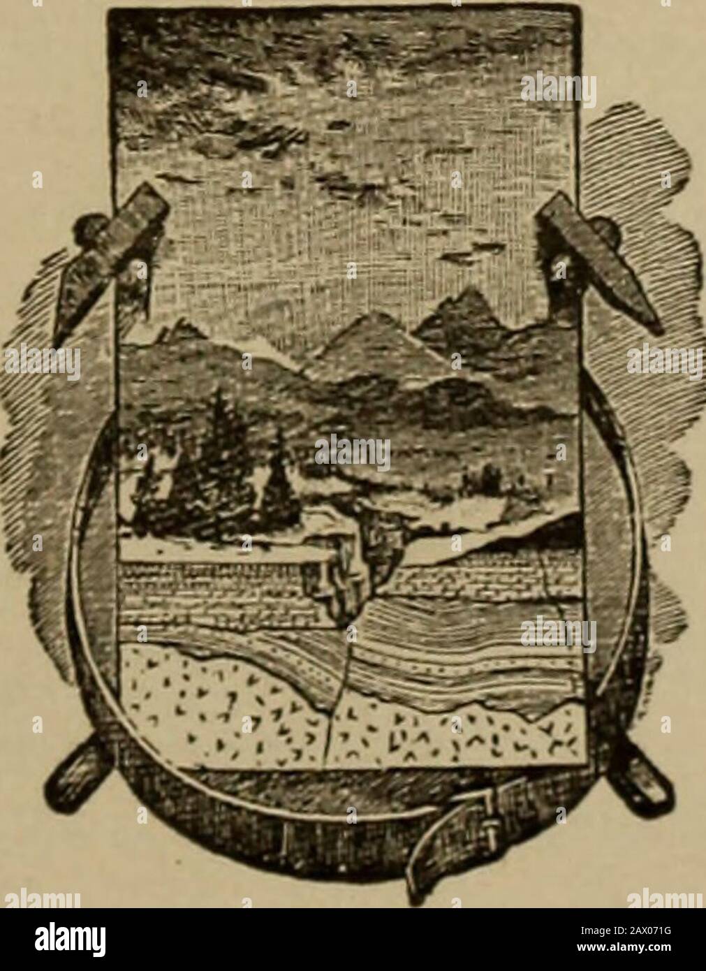 Geologie und Wasserressourcen eines Teils des Missouri Flusstals im Nordosten Nebraskas. nt Anlage in der Nähe, Blick auf 24 Zementgestein in der Nähe von 23 LEJe08 Miln^M^y. .9f KONGRESS^ 0 019 953 824 A.IK. Washington GOVERNMENT PRINTING OFFICE 190 8 APR 6 1908D. oder 0, ^- COjSTTEI^TS. RAGE. Lutrodiction: 5 Topographie f; Deskriptive Geologie (j Stratigraphie (j Struktur 8 Beschreibung der Felsen 8 Kreidesystem 8 Dakota Sandstein 8 Benton Gruppe 10 Graneros Schiefer n Greenhorn Kalkstein H Carlile Schiefer 12 Niobrara Formation i;j Pierre Schiefer im Tertiären System 18 Arikaree Formation 18 Pliozän-Ablagerungen 19 Stockfoto