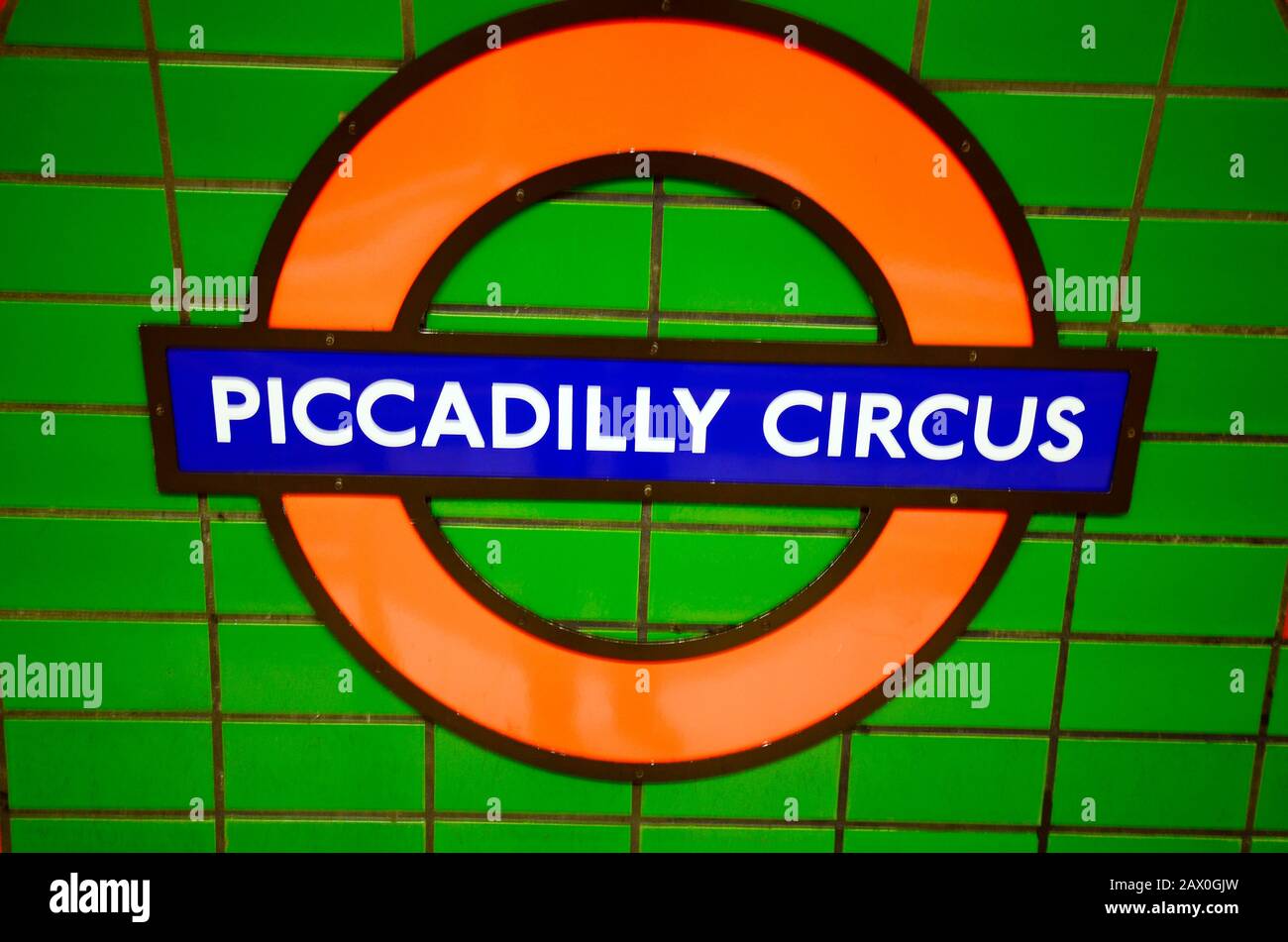 Großbritannien, London, steigen Sie vom Picadilly Circus in der U-Bahn ab Stockfoto