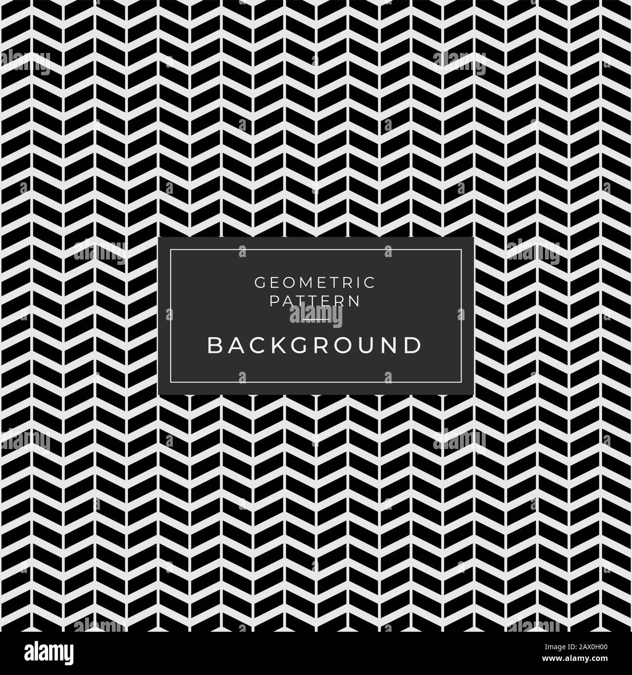 Abstrakte, luxuriöse, quadratische Dreiecke Formen ein schwarzes Muster In Stilvoller fraktaler Textur. Vektormuster zum Füllen des Hintergrunds, der Lasergravur und des Schnittes Stockfoto