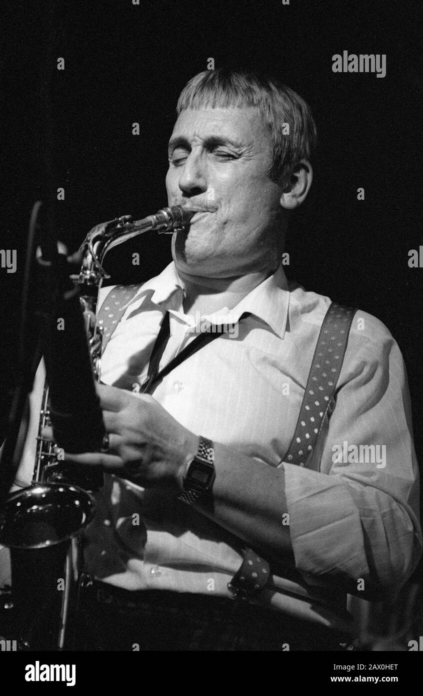 Peter King, Ronnie Scott's, London, Sep 1989. Stockfoto