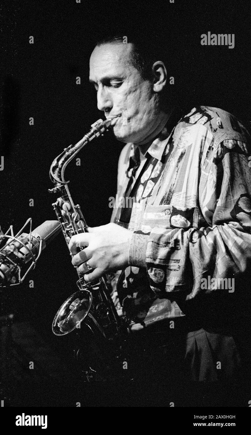 Peter King, Ronnie Scott's London, Juli 1993. Stockfoto