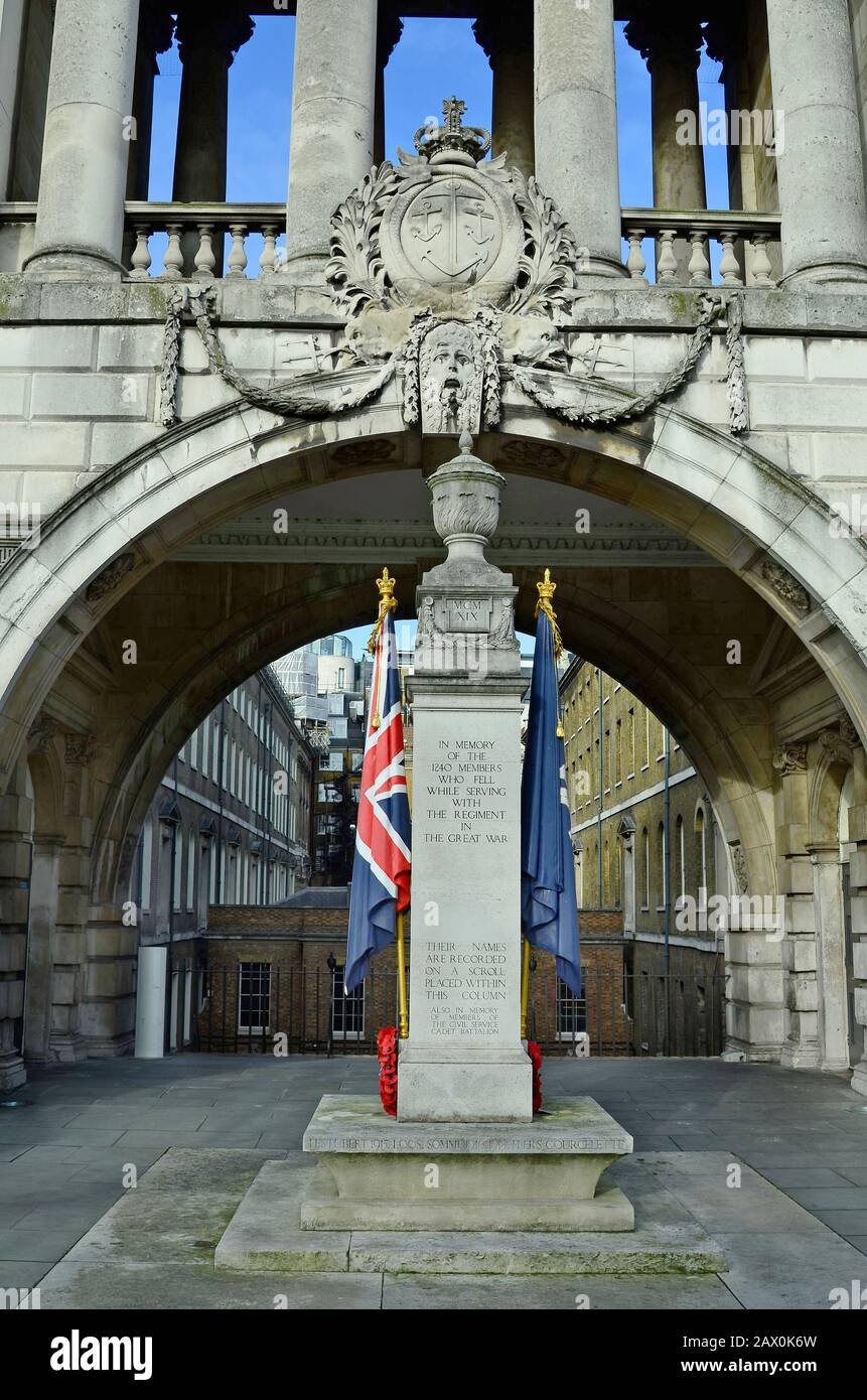 Großbritannien, London, Kriegsdenkmal vor Somerset House Stockfoto