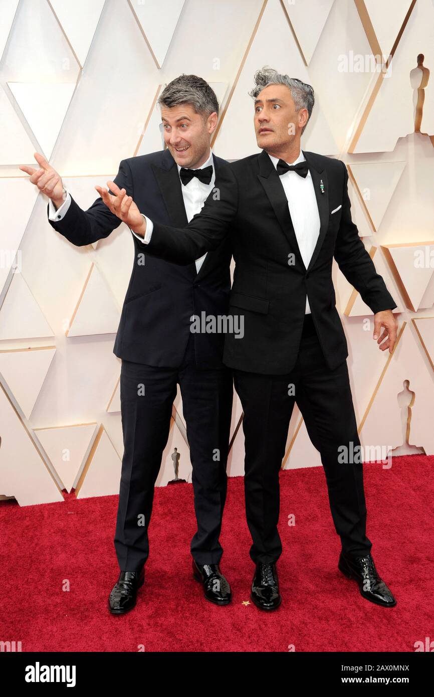 Los Angeles, USA. Februar 2020. Carthew Neal und Taika Waititi bei der Oscarverleihung 2020/92. Annual Academy Awards im Dolby Theatre im Hollywood & Highland Center. Los Angeles, 9. Februar 2020 - weltweite Nutzung Credit: Dpa Picture Alliance / Alamy Live News Stockfoto