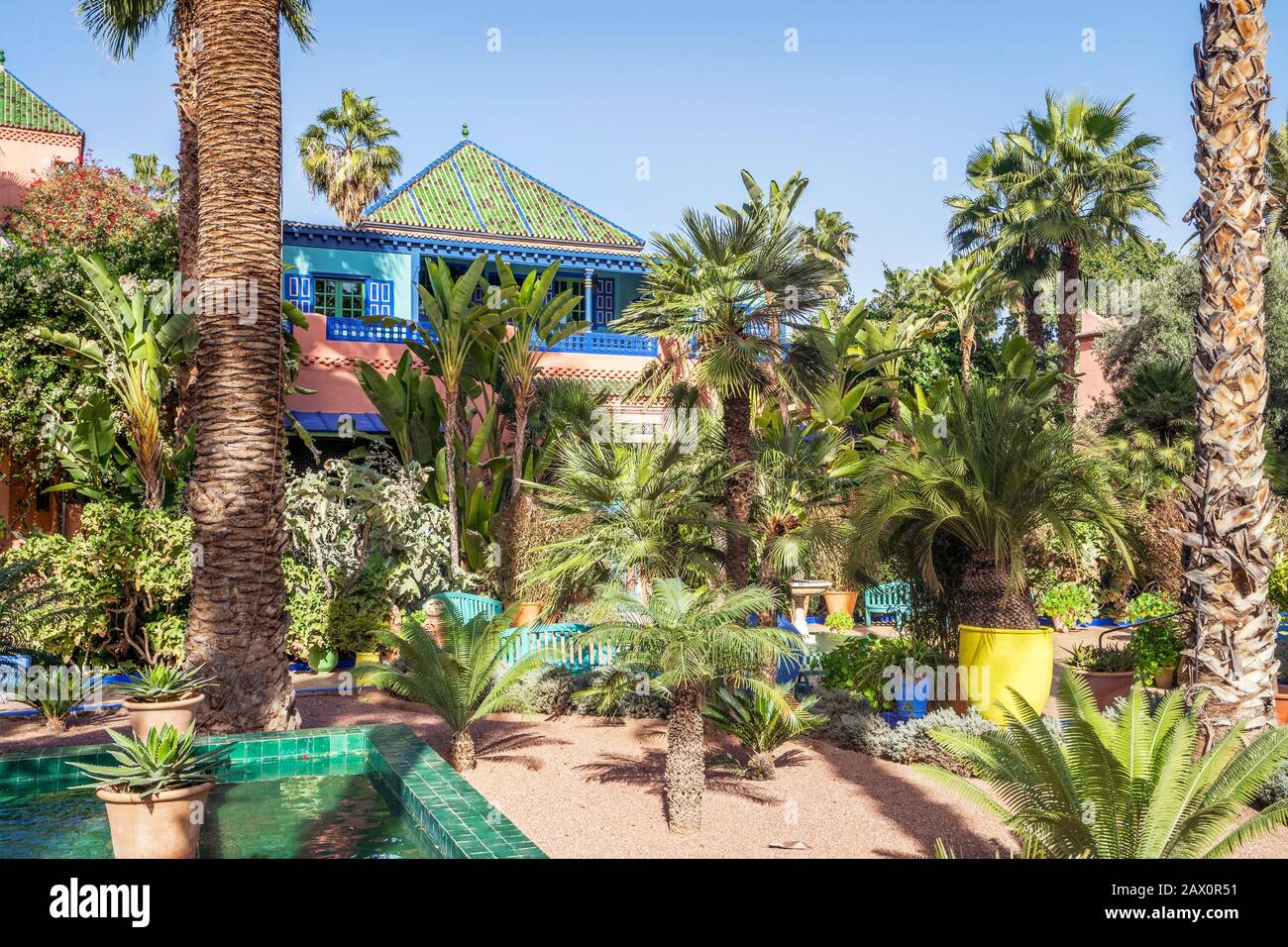 Blauer garten marrakesch Fotos und Bildmaterial in hoher Auflösung