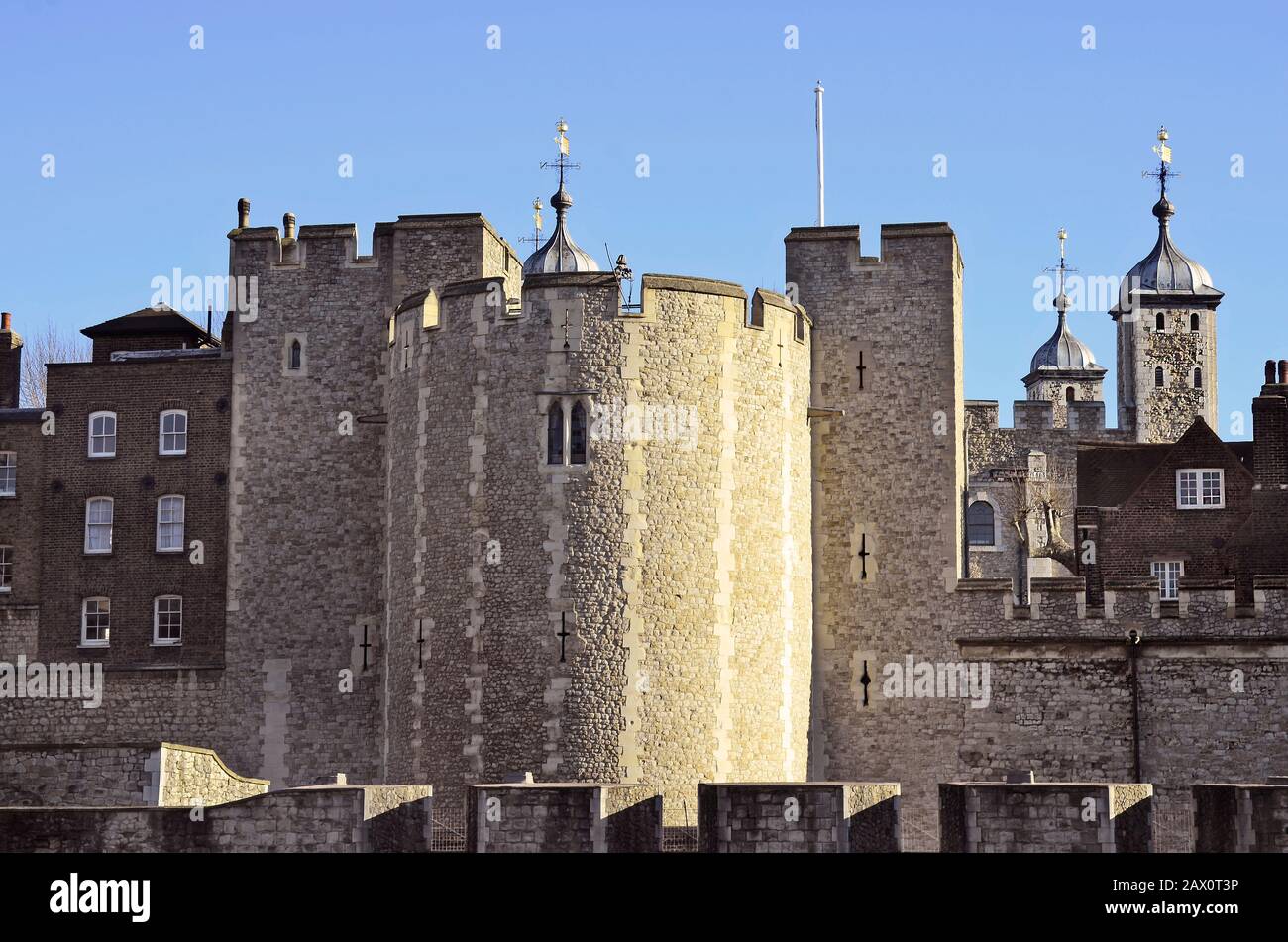 Großbritannien, London, Teil des Tower of London Stockfoto