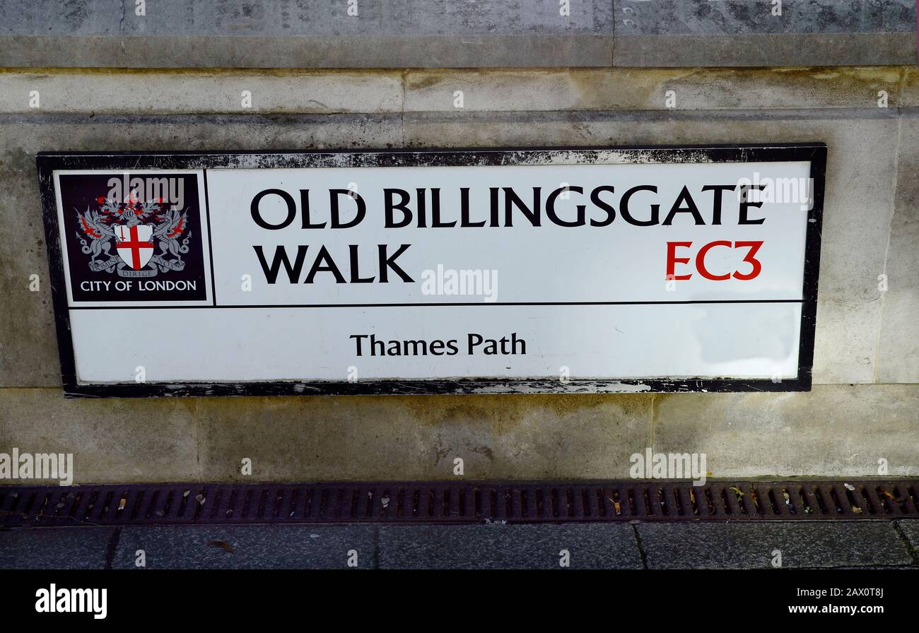 Großbritannien, London, steigen Sie in Den Old Billingsgate Walk Stockfoto