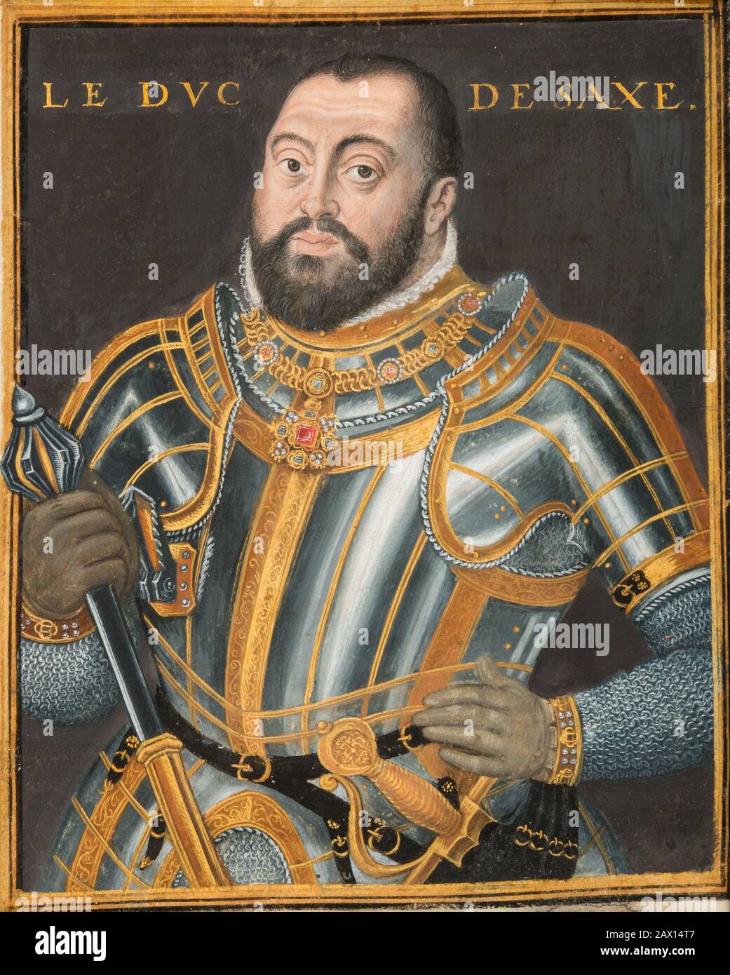 Porträt von Herzog Johann Friedrich I. (1503-1554), Kurfürst von Sachsen, ca. 1550. Stockfoto