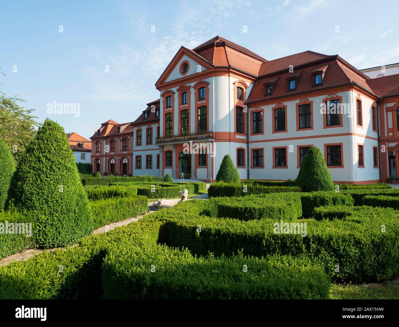 Eiche, Sommerresidenz, Hofgarten, Altmühltal, Bayern, Deutschland, Sommerresidenz, Hofgarten, Altmühltal, Bayern, Deutschland Stockfoto