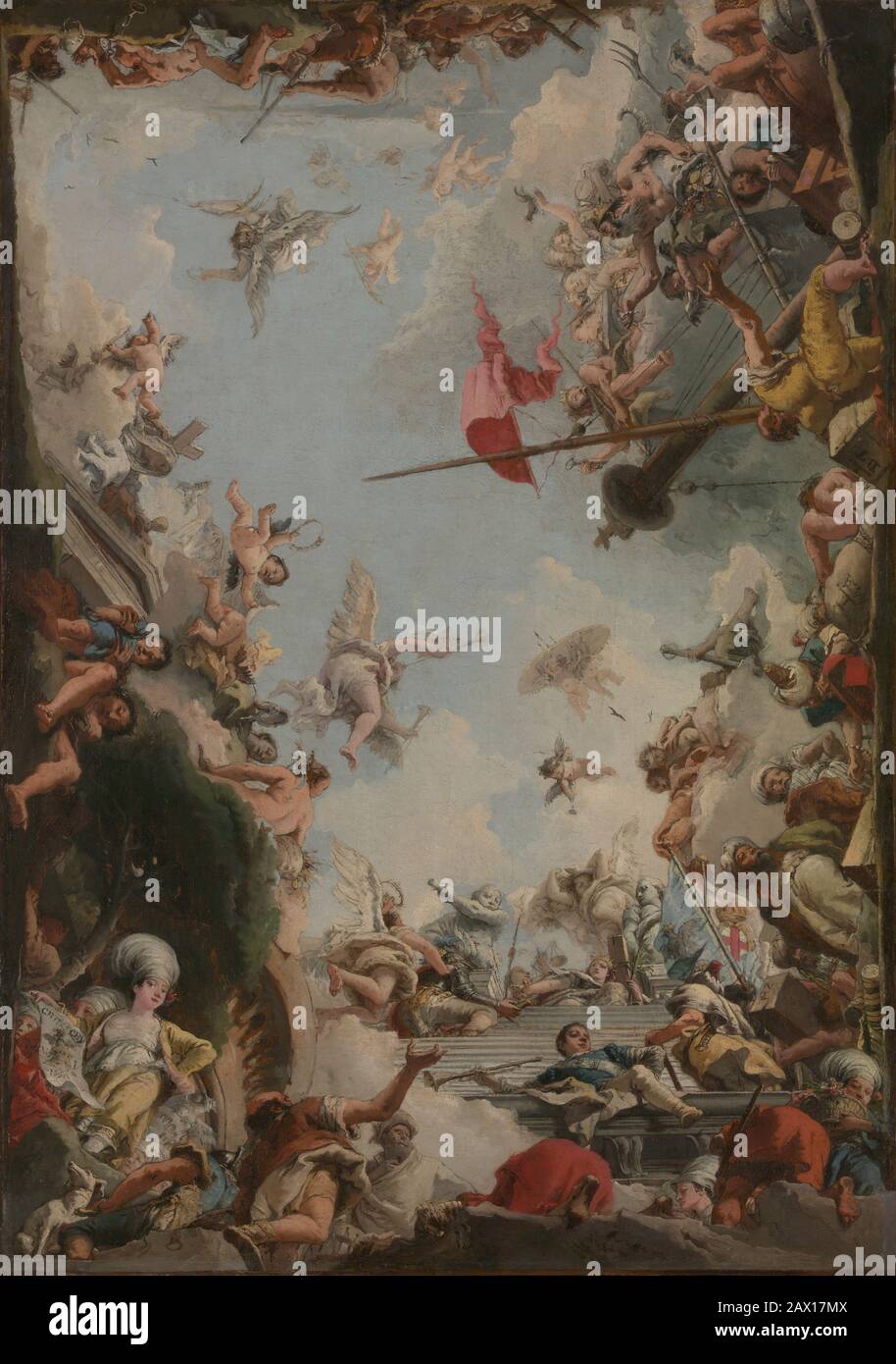 Die Verherrlichung der Familie Giustiniani, 1783. Stockfoto