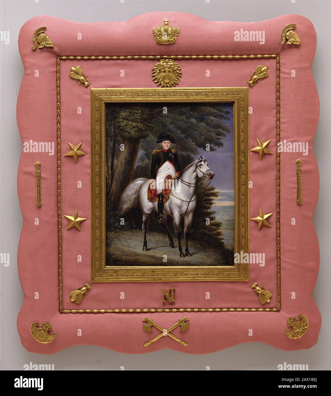 Napol&#xe9;On I (1769-181) auf Horseback, 1830. Stockfoto