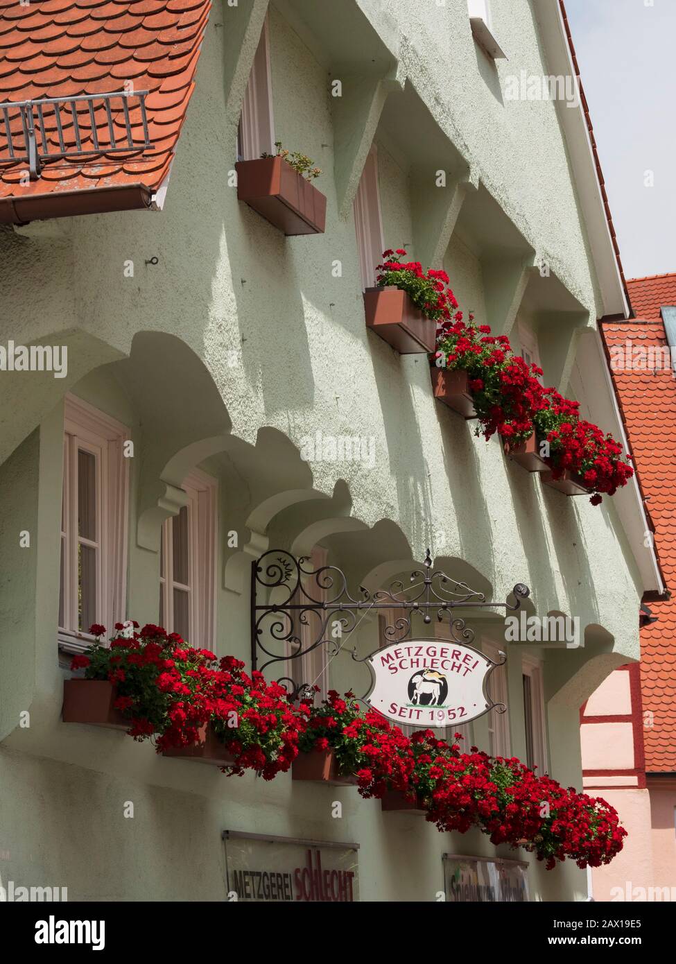 Altstadt, Nördlingen, Franken, Bayern, Deutschland, Noerdlingen, Franken, Bayern, Deutschland Stockfoto