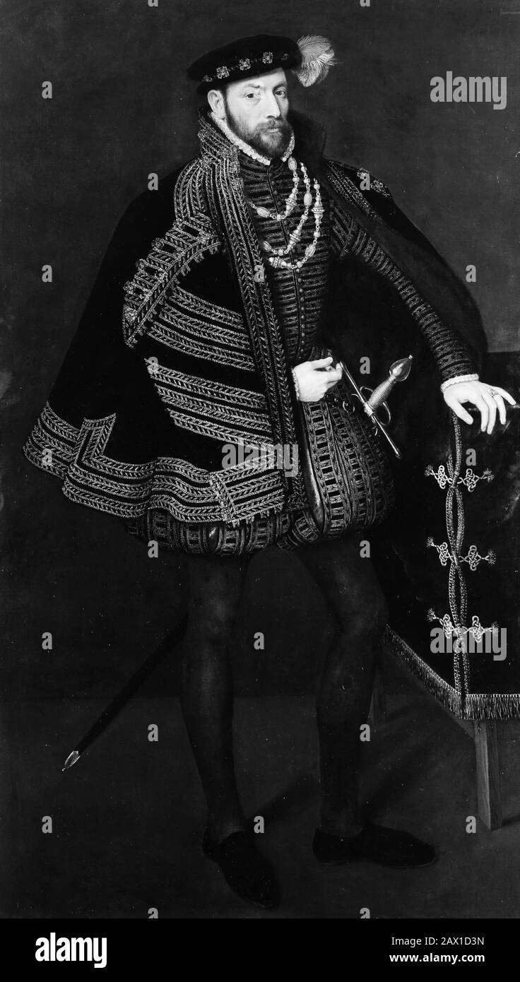 Porträt eines Mannes, Möglicherweise Ottavio Farnese (1524-1586), Herzog von Parma und Piacenza, 1563. Stockfoto