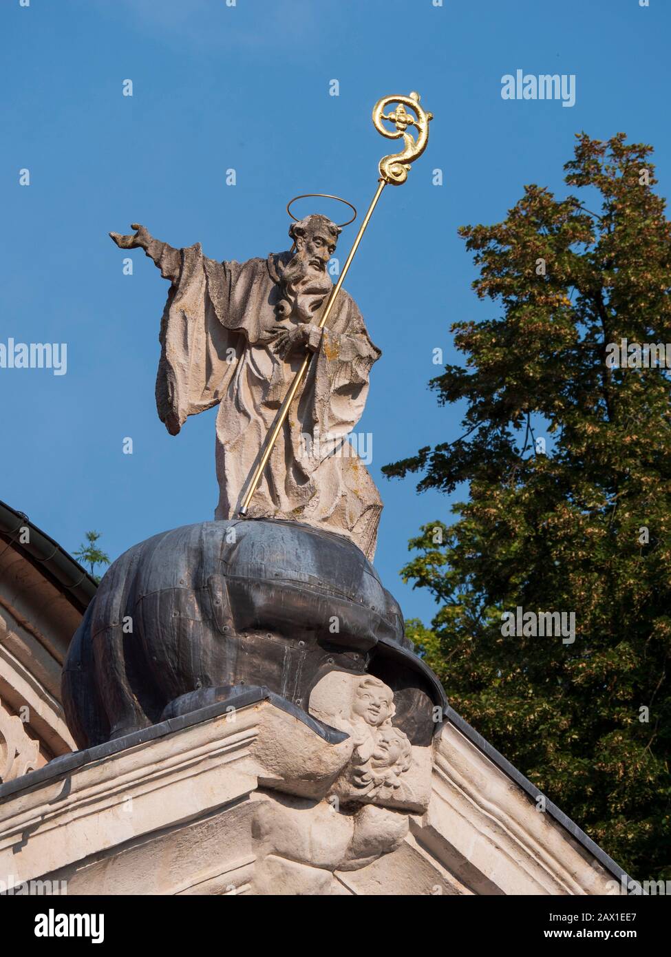 Klosterkirche Weltenburg am Donaudurchbruch, Donau, Bayern, Abteikirche Deutschland Weltenburg bei Donaudurchbruch, Donau, Bayern, Deutschland Stockfoto