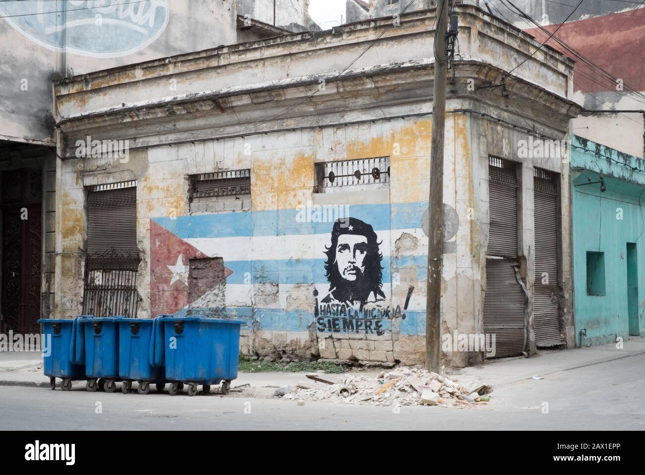 Che Guevara-Graffiti, Old Havanna, Kuba Stockfoto