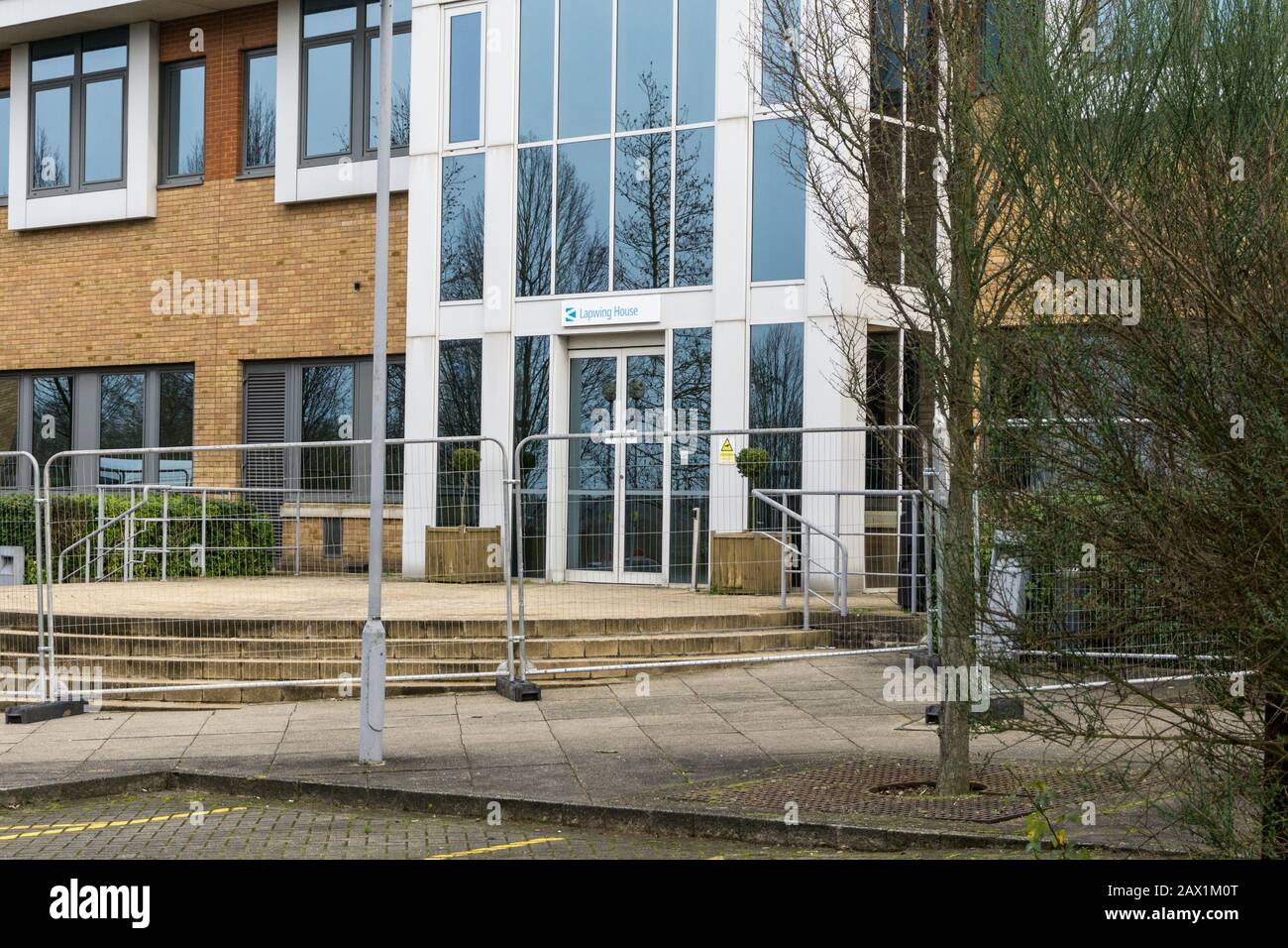 Lapwing House wurde im Februar 2019 als Quarantänezentrum für Coronavirus genutzt; Kents Hill Conference Center, Milton Keynes, Großbritannien Stockfoto