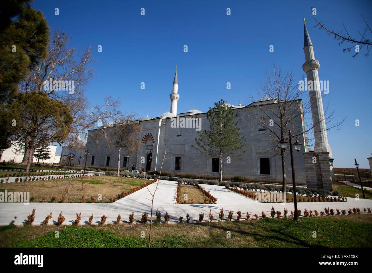 Der Komplex des Gesundheitsmuseums von Sultan Bayezid II. Ist ein Krankenhausmuseum der Universität Trakya in Edirne, Türkei Stockfoto