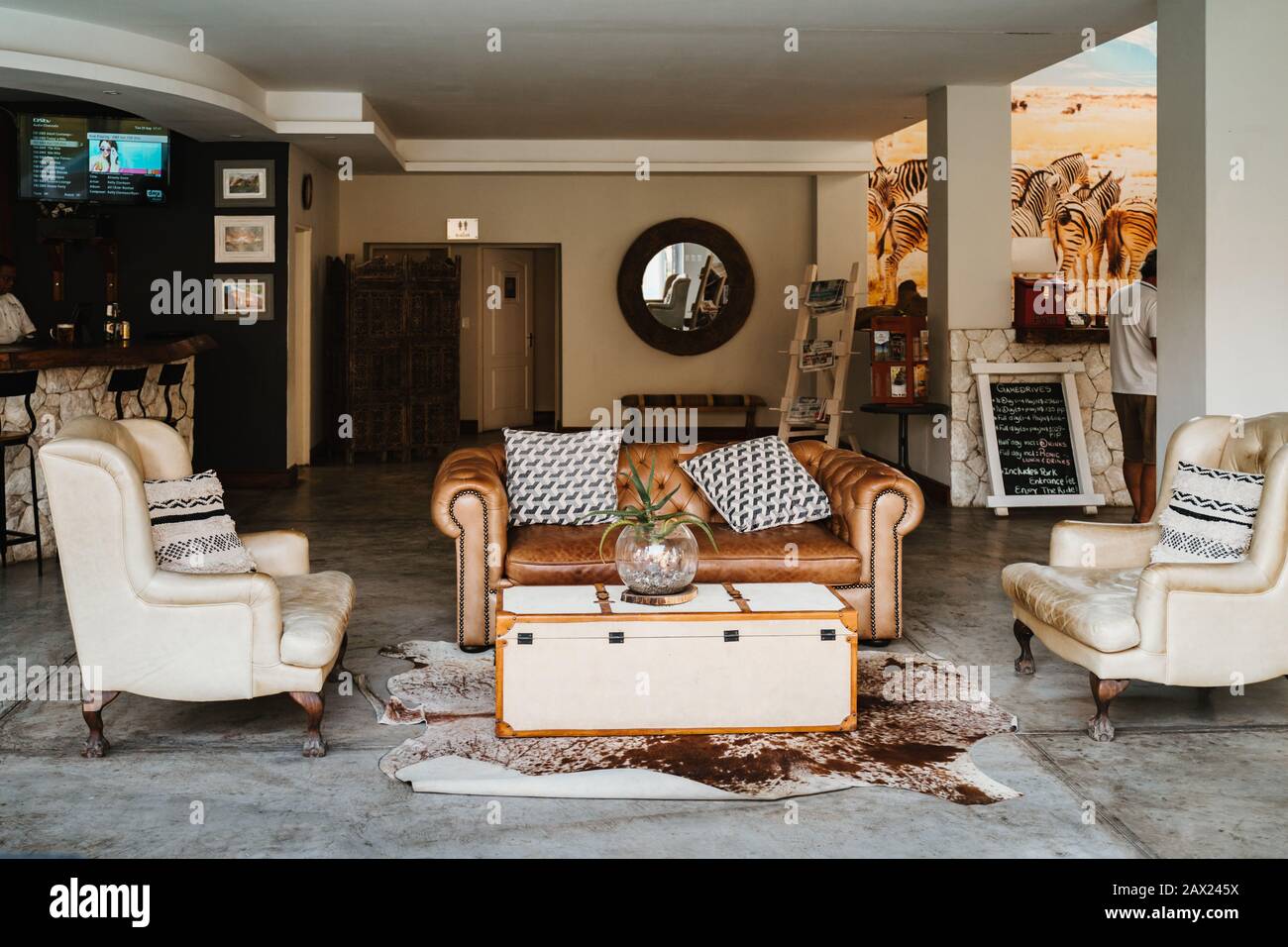 Toshari Lodge in Okaukuejo in der Nähe des Etosha-Nationalparks Stockfoto