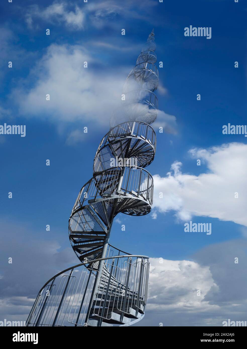 Wendeltreppe aus Metall. Jakobs Leiter Stockfotografie - Alamy