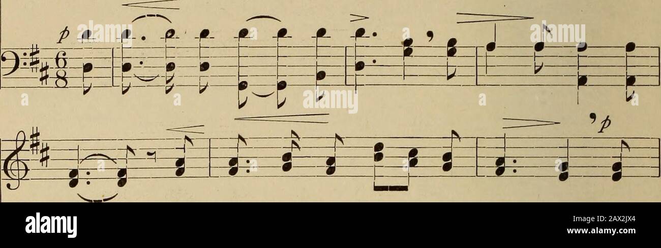 Bacon's neuer Deutschkurs, der in einem Band das Wesentliche der Grammatik mit einem Konversationsleser und vollständigen Vokabularien umfasst . nd der Wil - de Kna - be brachs Ros - lein auf -=: . * der P m r-- *=* £ mmm =t Hei - den,Hei - den,Hei - den; 9 z-r warRosRos P k^ V- so jung und MOR - gen-schon,lein spach: Ich ste - che dich,lein wehr - te sich und stach, fc l i =- 9 1-rl-H- 1 km i-i e&:r- SE&*^ f^ lief er schnell, es nah zu sehn, Sahs mit vie - len frei-den.dass du e - wigdenkstan mich, und ich will nicht lei -den.half ihm doch kein Weh und Ach, muss es e - ben lei -den. ^£S -V^ Stockfoto