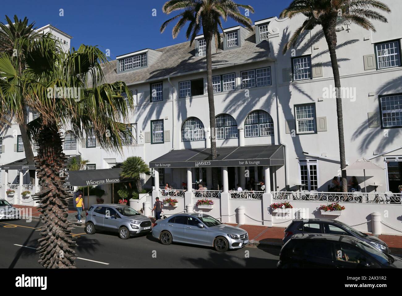 Winchester Mansions Hotel, Beach Road, Sea Point, Kapstadt, Table Bay, Western Cape Province, Südafrika, Afrika Stockfoto