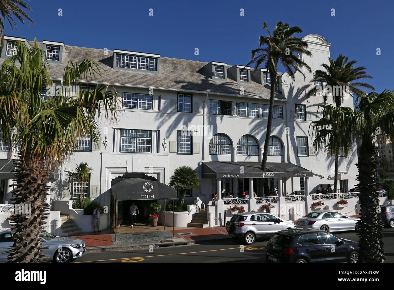 Winchester Mansions Hotel, Beach Road, Sea Point, Kapstadt, Table Bay, Western Cape Province, Südafrika, Afrika Stockfoto