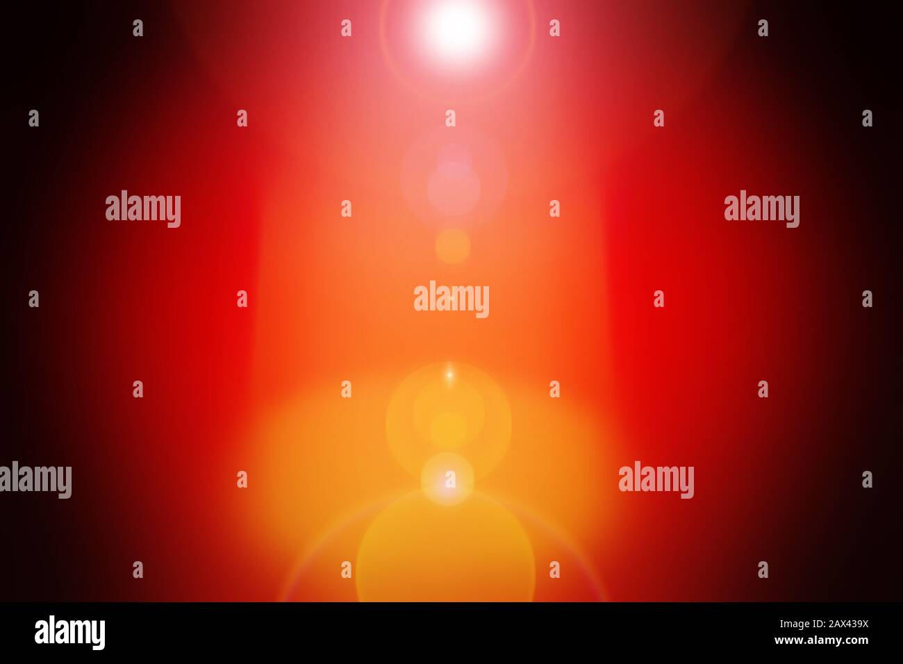 Ein abstraktes Hintergrundbild mit warmtoniger Linse mit Vignette. Stockfoto