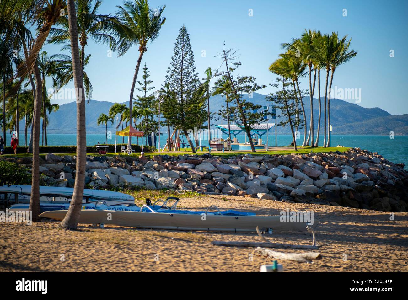 The Strand Rock Pool, Townsville, Queensland, Australien Stockfoto