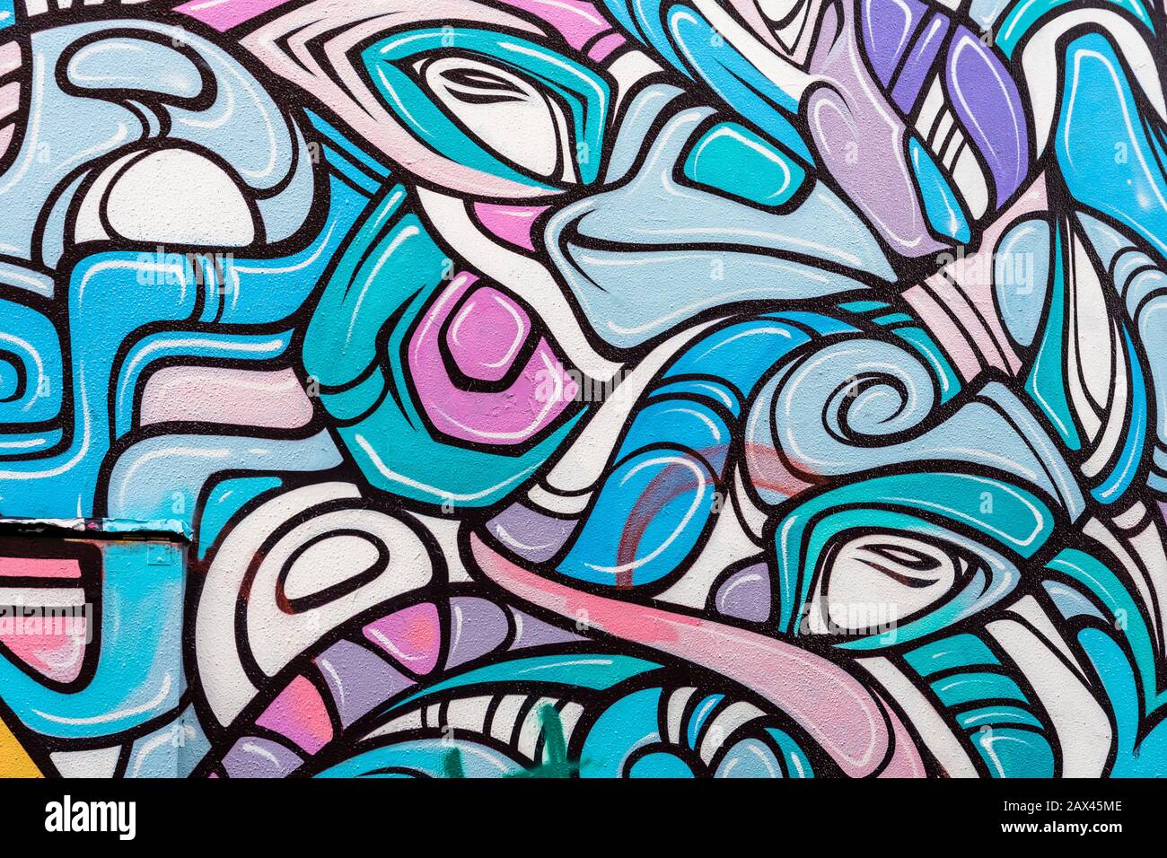 Sydney, NSW - 27. Oktober 2018: Ein Wandbild im angesagten Newtown Stockfoto