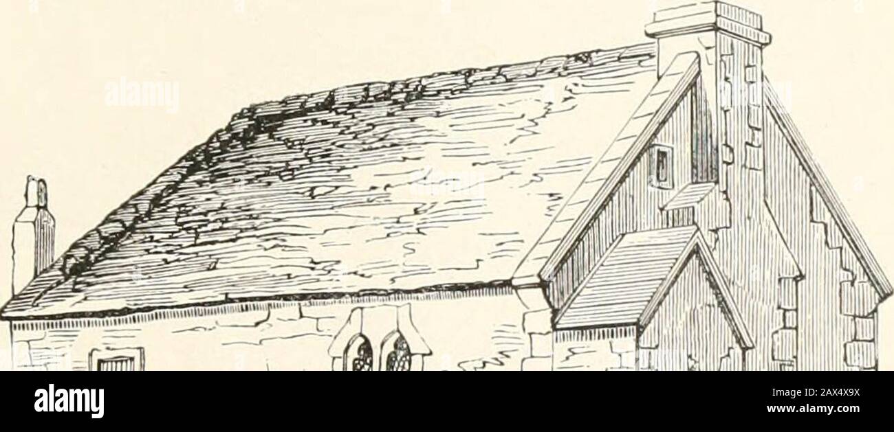 Gemeindepriester und ihre Menschen im Mittelalter in England . Plan of Rectory House, West Dean, Sussex. Von den alten Pfarrhäusern sind nur wenige im ursprünglichen Zustand erhalten. Es gibt ein gutes Beispiel für die. #-;^-it;^ Stockfoto